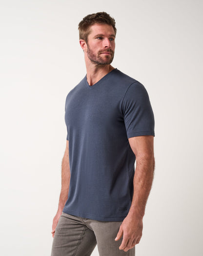 TravisMathew | Cloud V-Neck Tee - Blue Nights