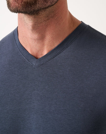 TravisMathew | Cloud V-Neck Tee - Blue Nights