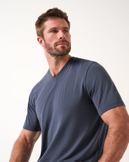 TravisMathew | Cloud V-Neck Tee - Blue Nights