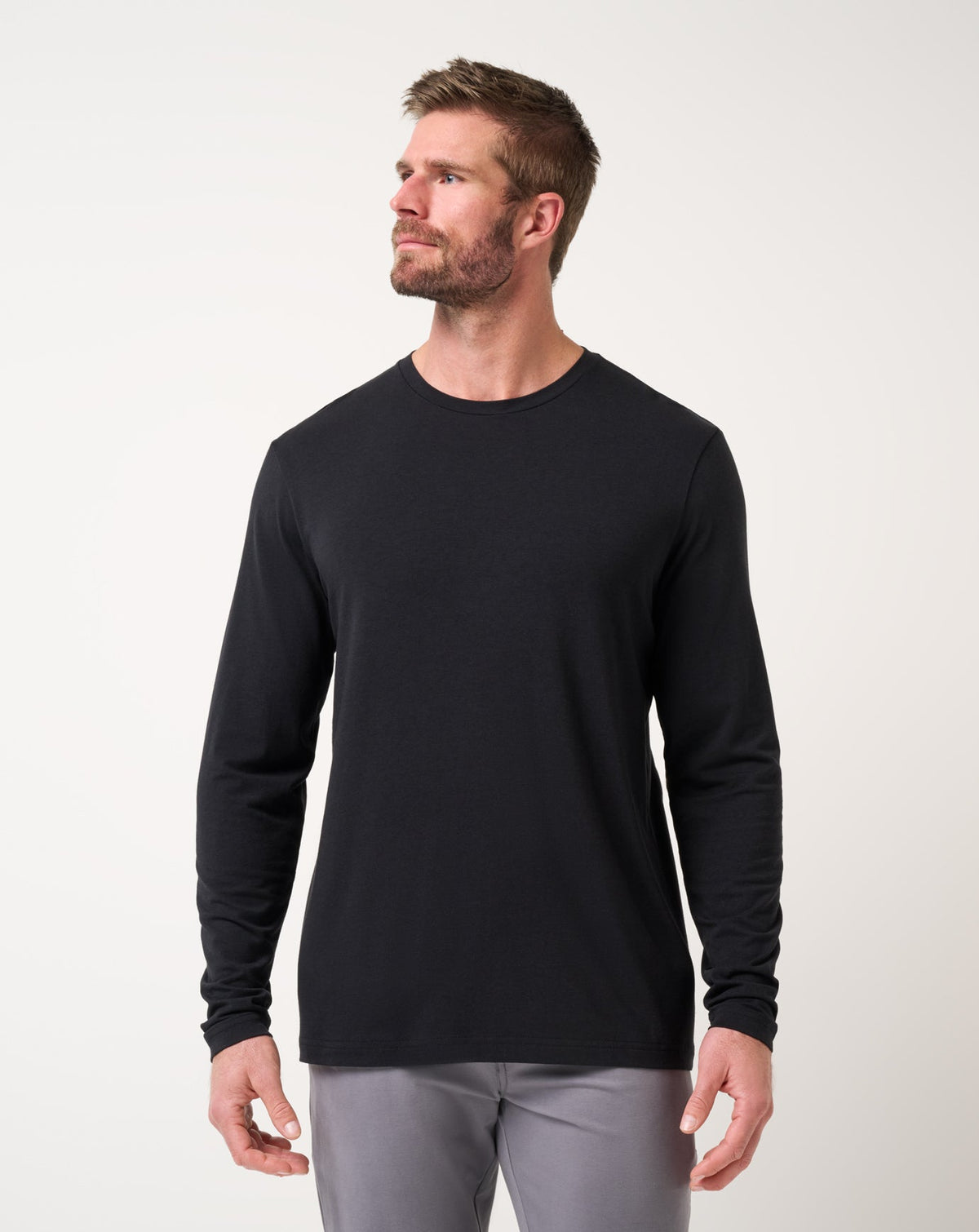 TravisMathew | Cloud Crew Long Sleeve Tee - Black