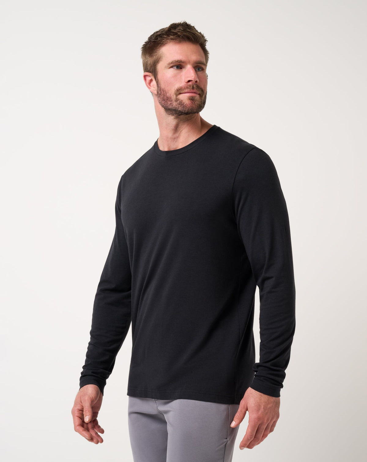 TravisMathew | Cloud Crew Long Sleeve Tee - Black