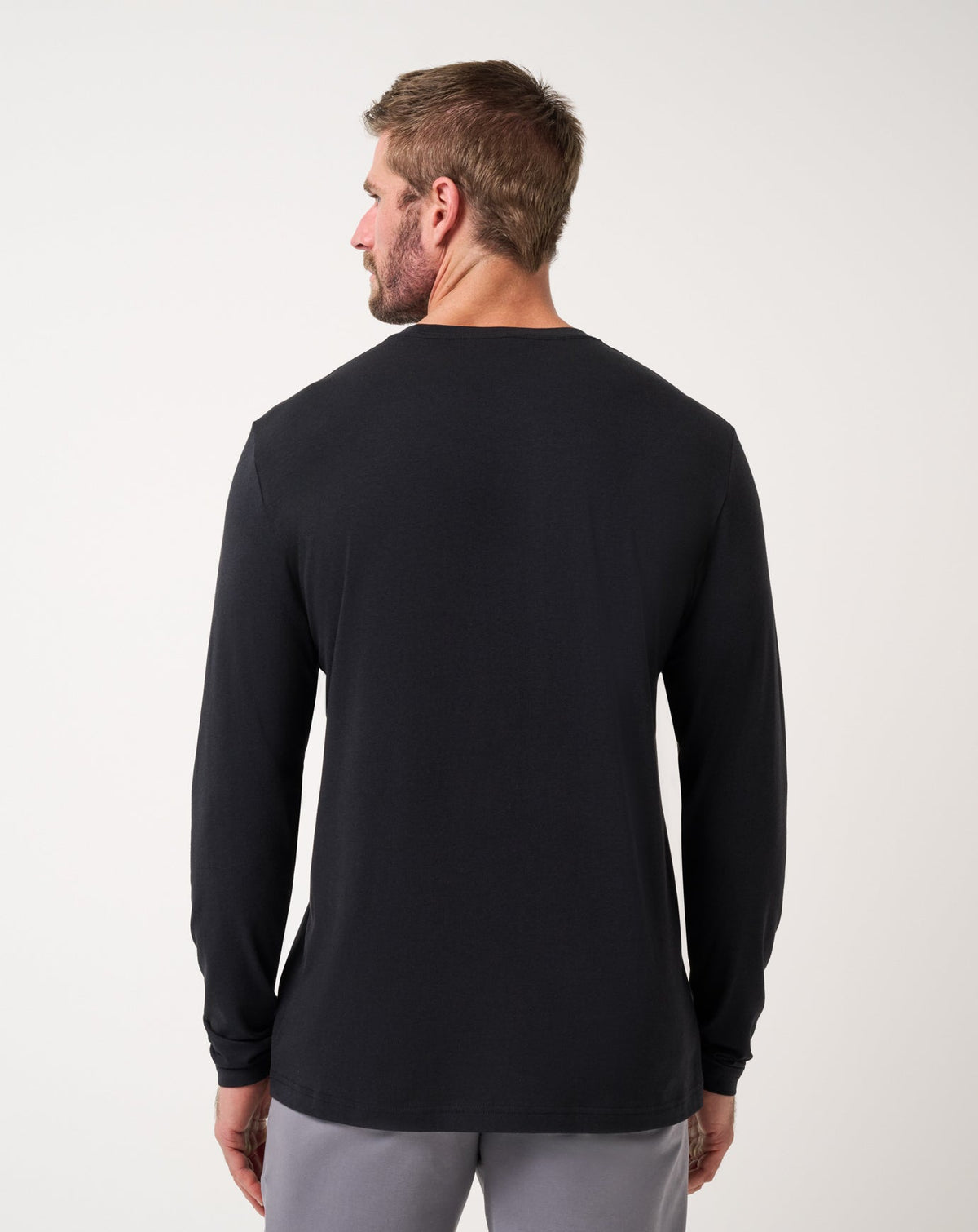 TravisMathew | Cloud Crew Long Sleeve Tee - Black