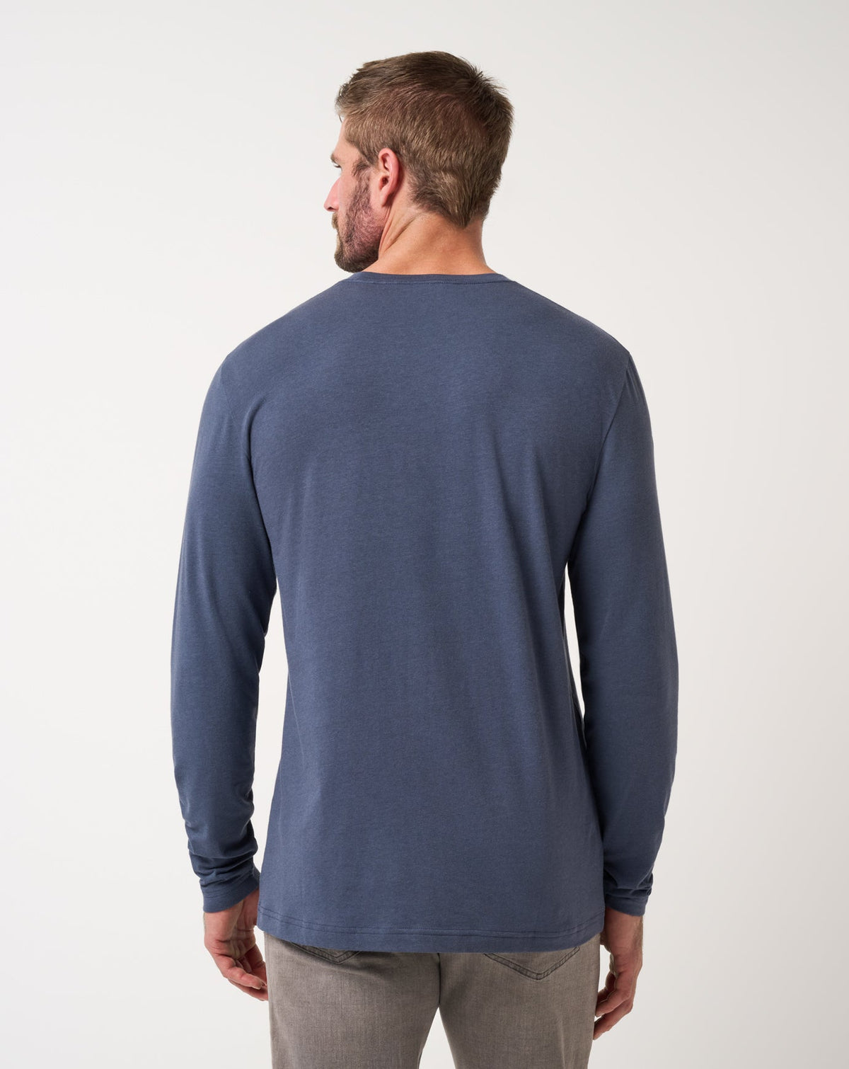 TravisMathew | Cloud Crew Long Sleeve Tee - Blue Nights