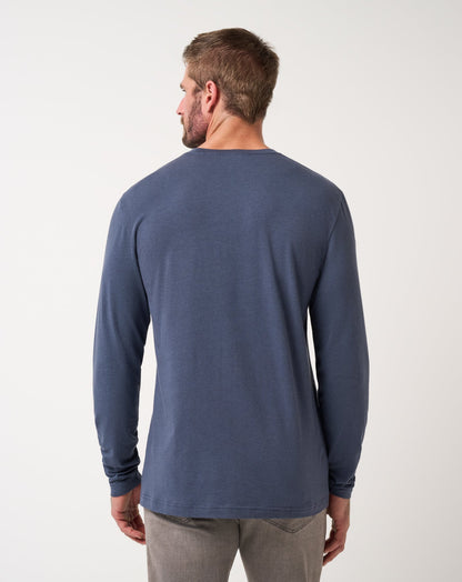 TravisMathew | Cloud Crew Long Sleeve Tee - Blue Nights