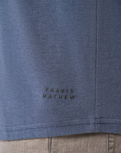 TravisMathew | Cloud Crew Long Sleeve Tee - Blue Nights