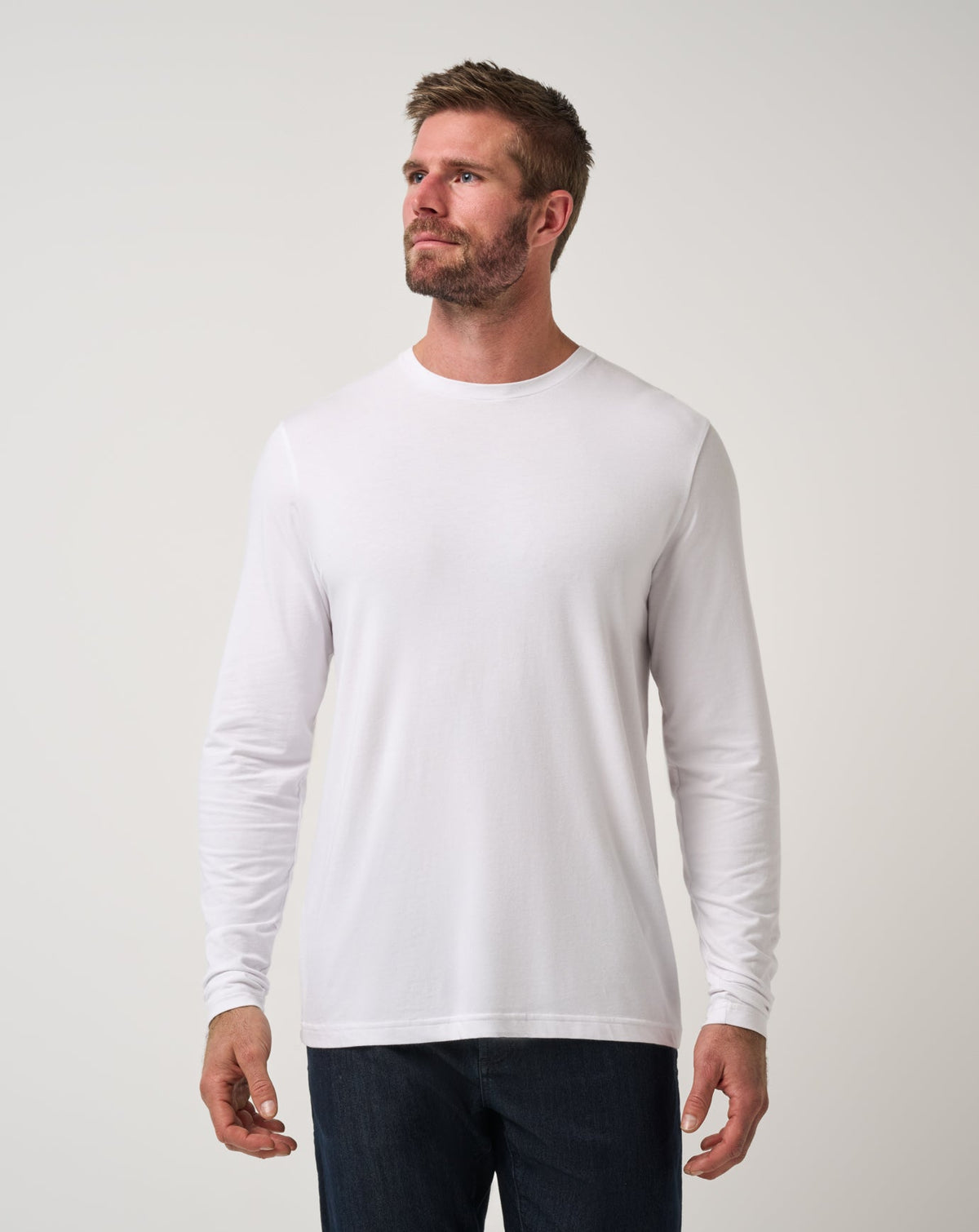 TravisMathew | Cloud Crew Long Sleeve Tee - White