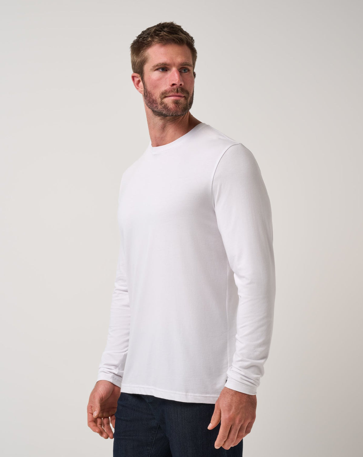 TravisMathew | Cloud Crew Long Sleeve Tee - White