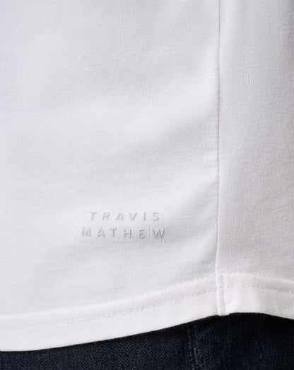 TravisMathew | Cloud Crew Long Sleeve Tee - White