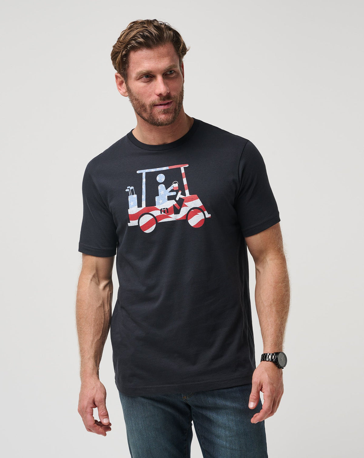 TravisMathew | Five K Day Tee - Black