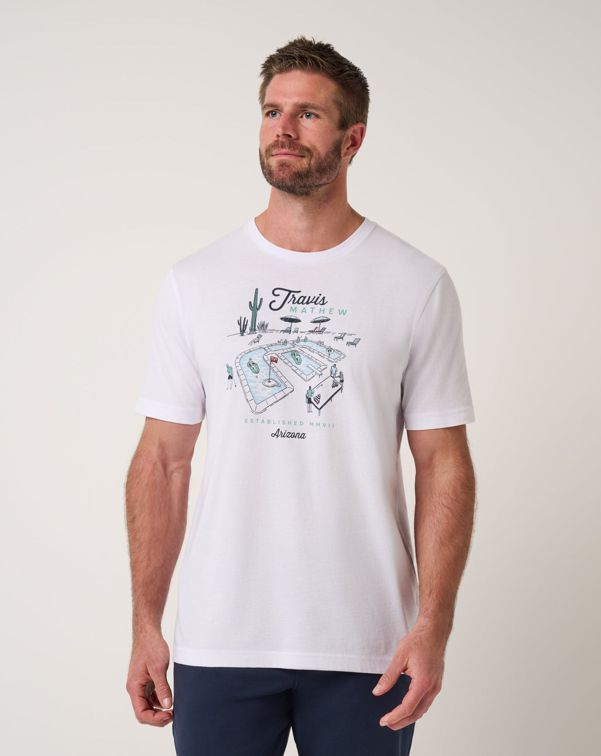 TravisMathew | Summer Survival Tee - White