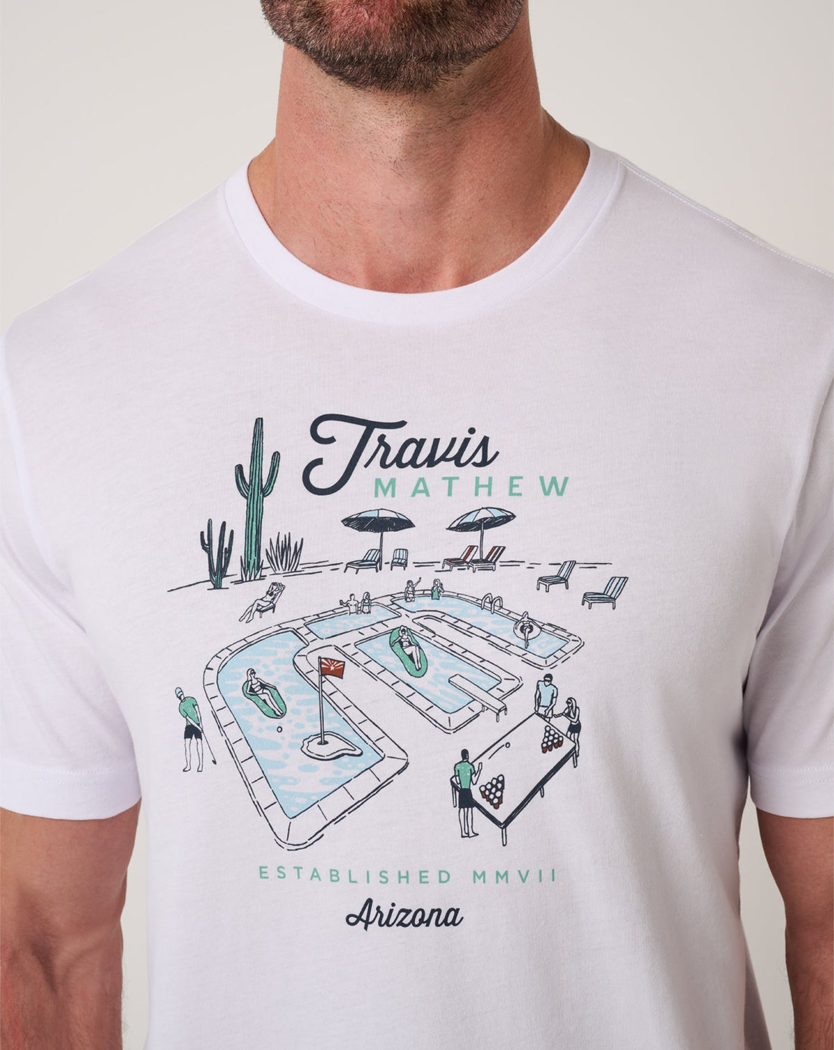TravisMathew | Summer Survival Tee - White