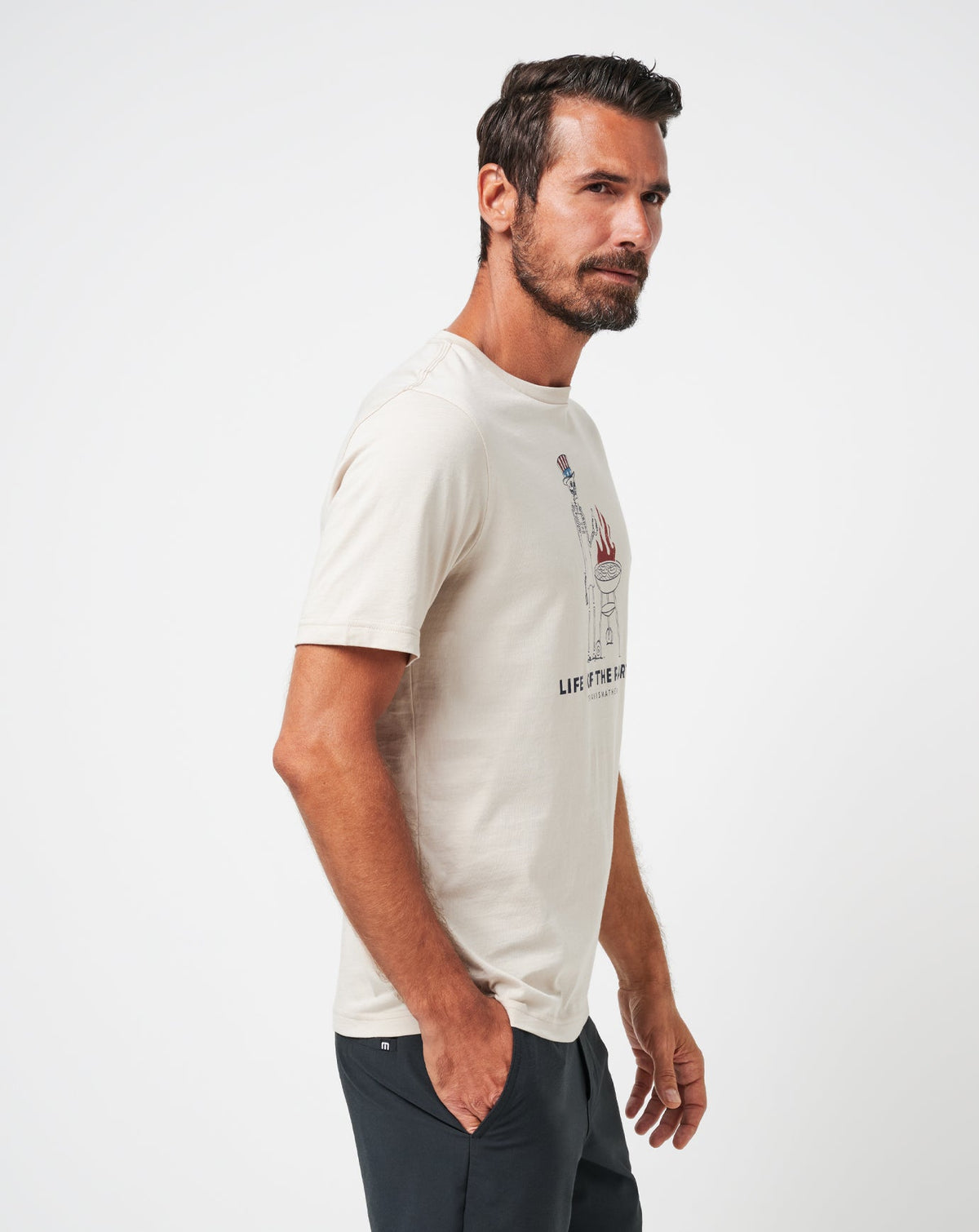 TravisMathew | Grill And Thrill Tee - Italian Sand