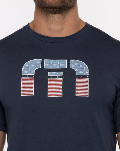 TravisMathew | Solar Flare Tee - Blue Nights
