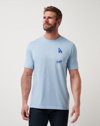 TravisMathew | Los Angeles Dodgers Sunset Slam 2.0 Tee - Heather Blue