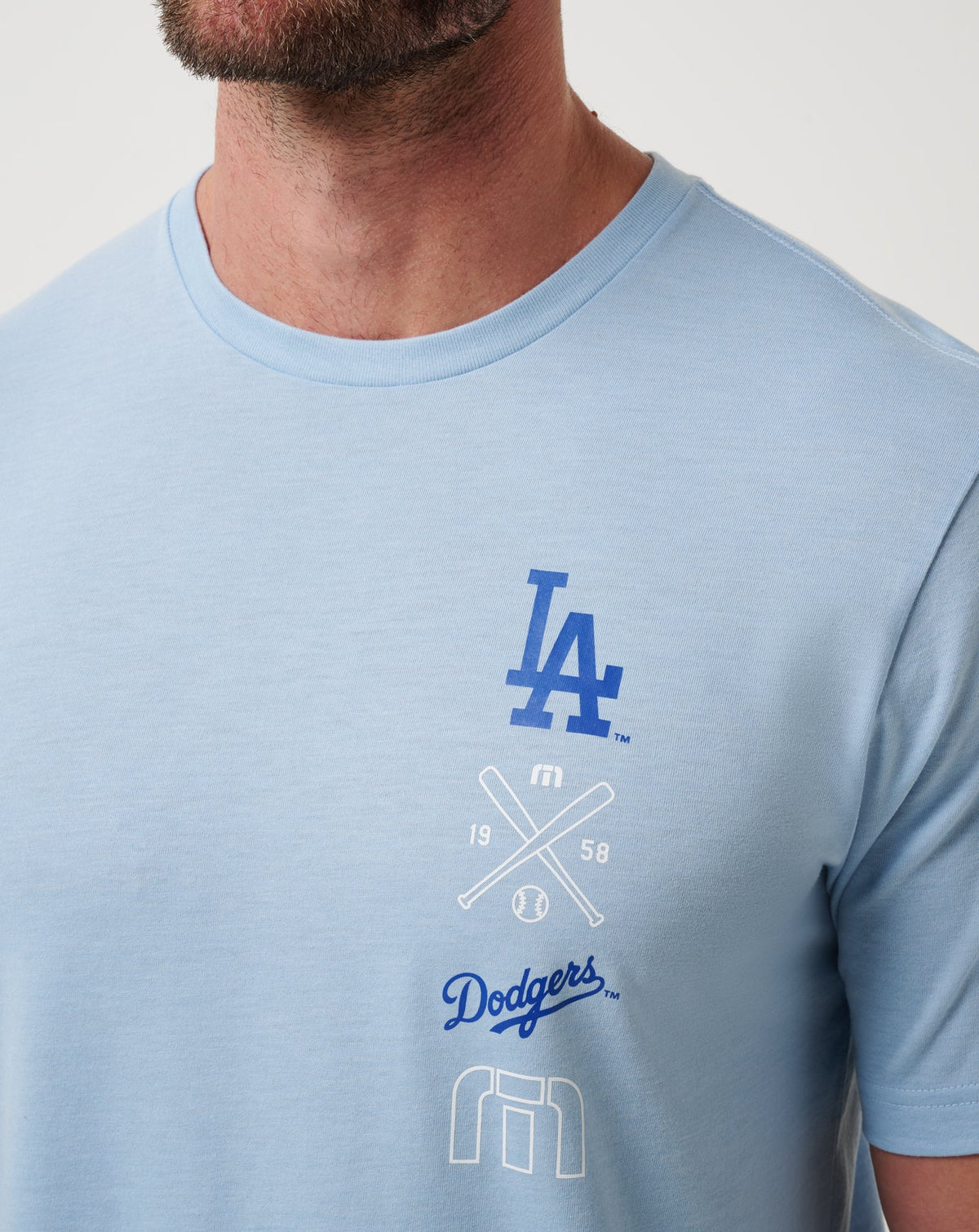 TravisMathew | Los Angeles Dodgers Sunset Slam 2.0 Tee - Heather Blue