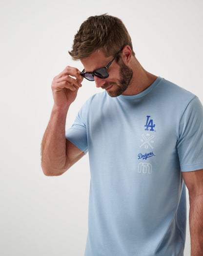 TravisMathew | Los Angeles Dodgers Sunset Slam 2.0 Tee - Heather Blue
