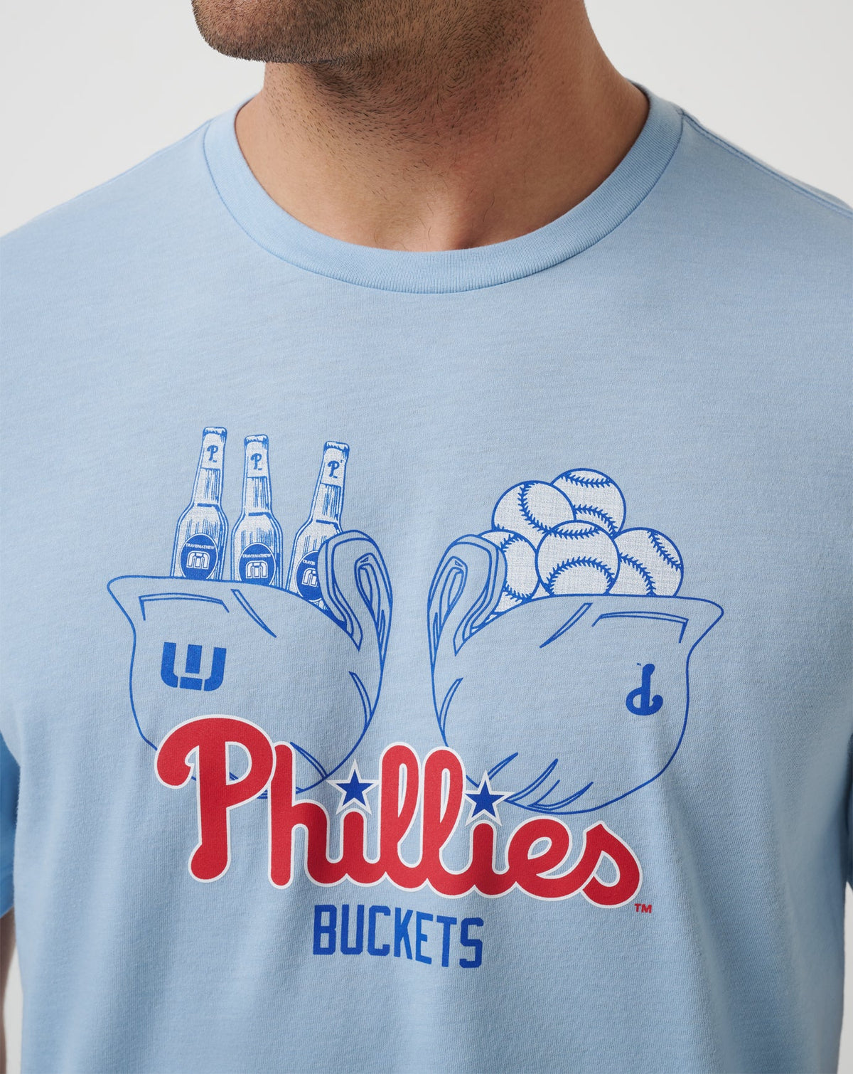 TravisMathew | Philadelphia Phillies Strike Two Tee - Heather Blue
