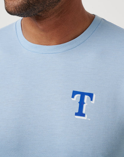 TravisMathew | Texas Rangers Friendly Rivalry Tee - Heather Blue