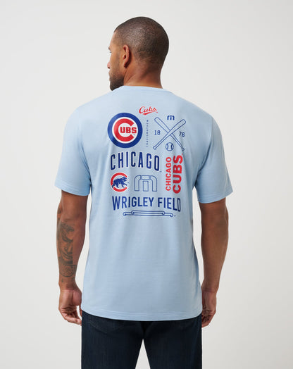 TravisMathew | Chicago Cubs Friendly Rivalry Tee - Heather Blue