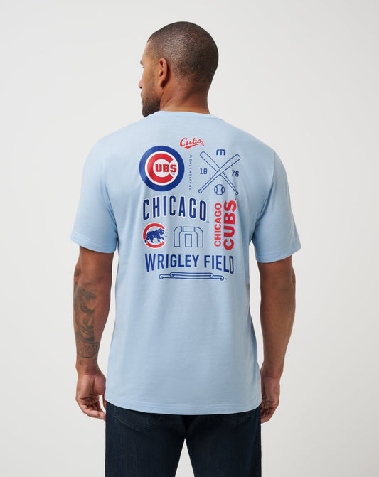 TravisMathew | Chicago Cubs Friendly Rivalry Tee - Heather Blue