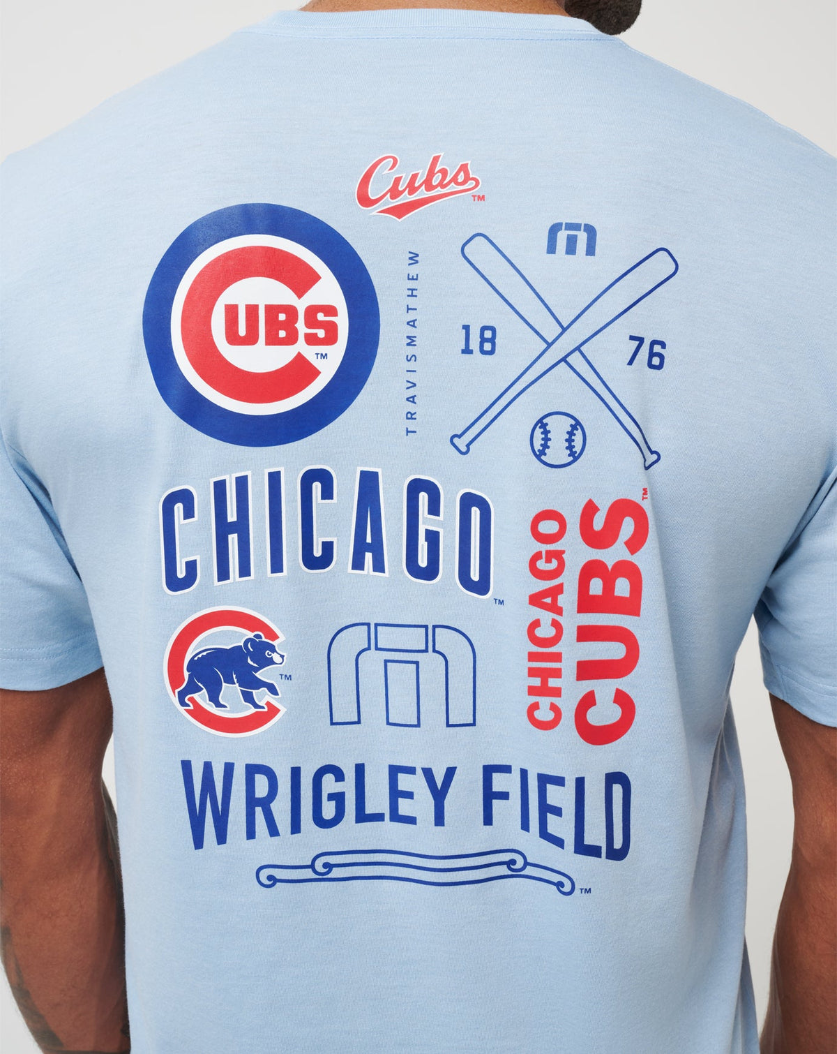 TravisMathew | Chicago Cubs Friendly Rivalry Tee - Heather Blue