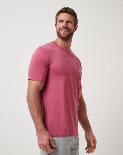 TravisMathew | Minnesota Twins Sunset Slam 2.0 Tee - Heather Red