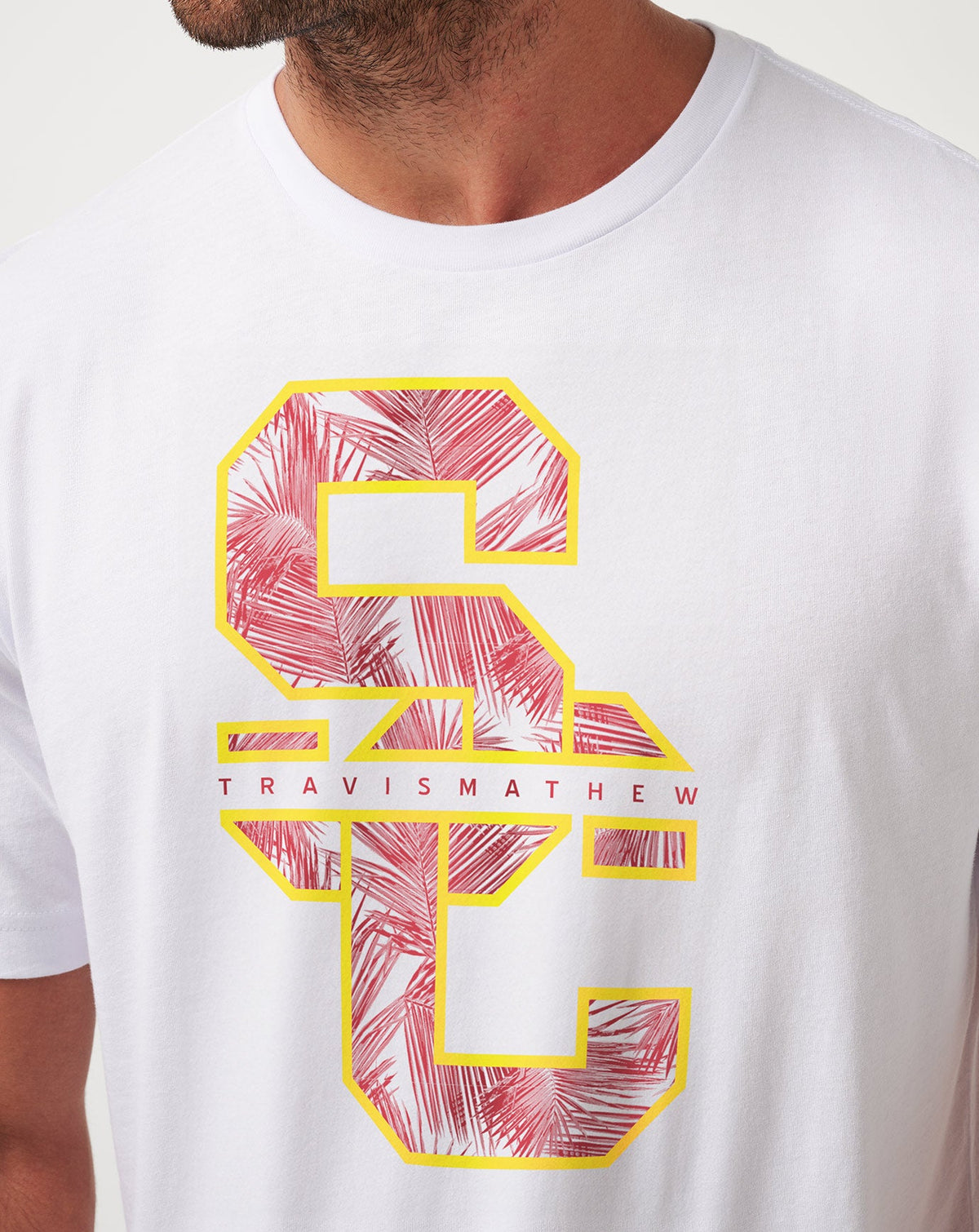 TravisMathew | USC War Paint Tee - White