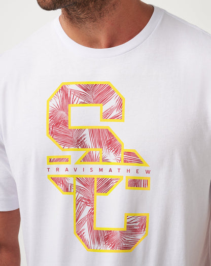 TravisMathew | USC War Paint Tee - White