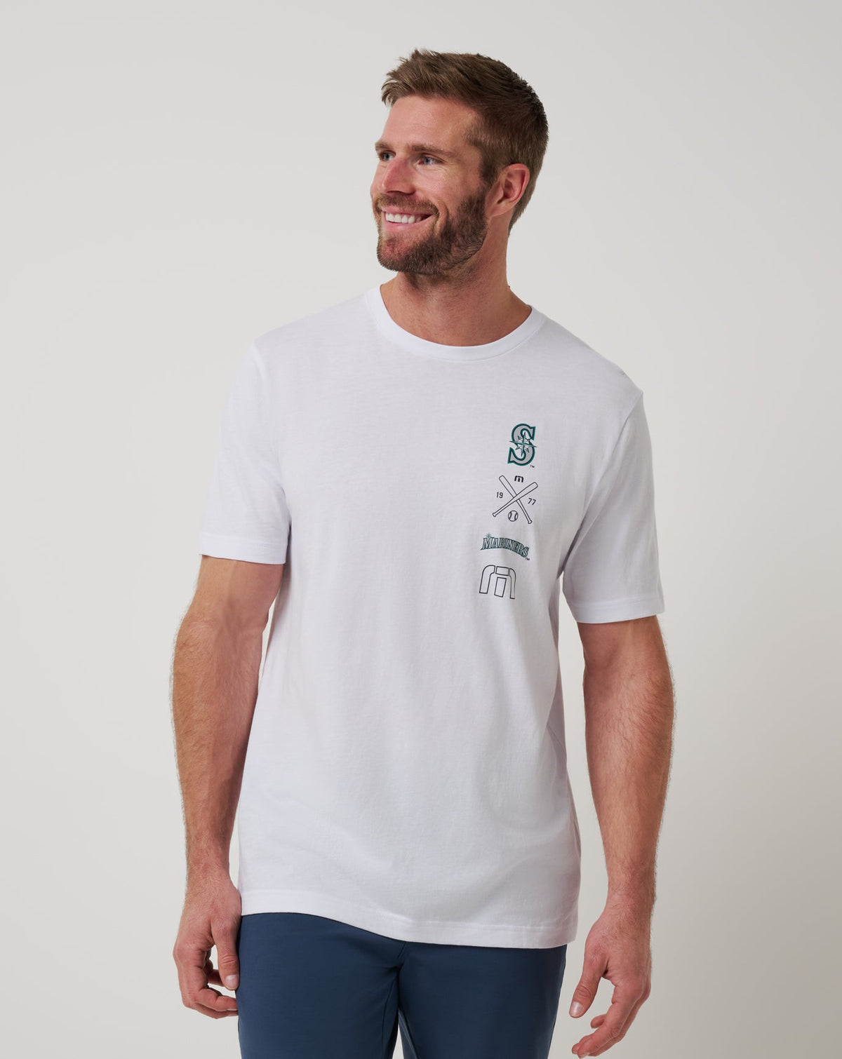 TravisMathew | Seattle Mariners Sunset Slam 2.0 Tee - White