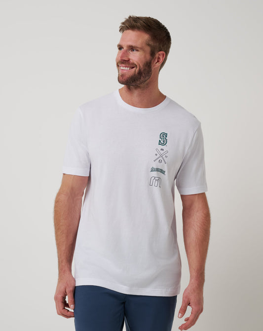TravisMathew | Seattle Mariners Sunset Slam 2.0 Tee - White
