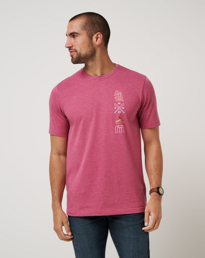 TravisMathew | St Louis Cardinals Sunset Slam 2.0 Tee - Heather Red