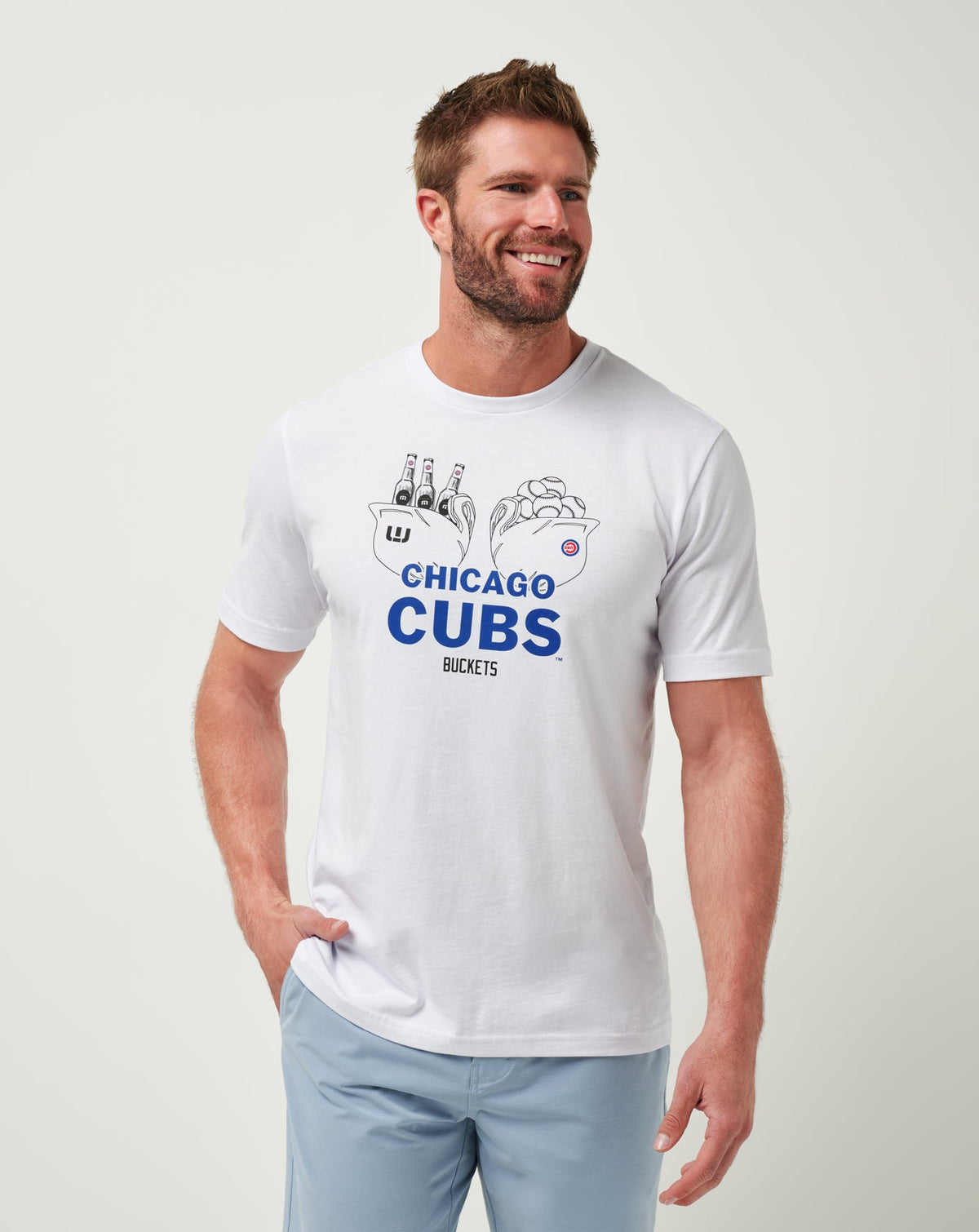 TravisMathew | Chicago Cubs Strike One Tee - White
