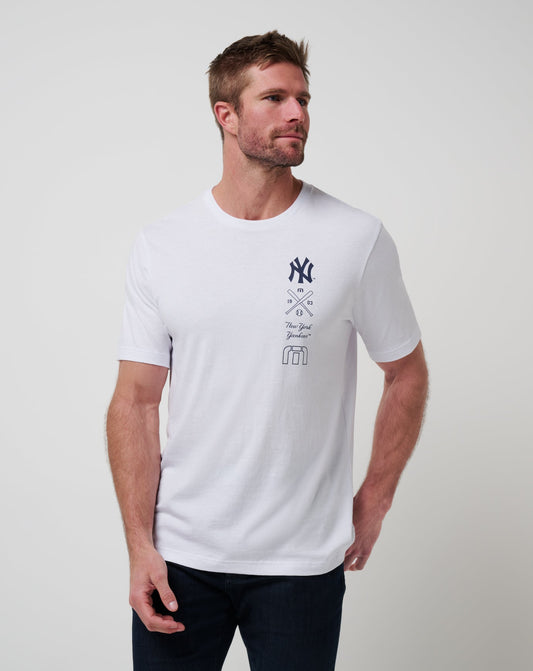 TravisMathew | New York Yankees Sunset Slam 2.0 Tee - White