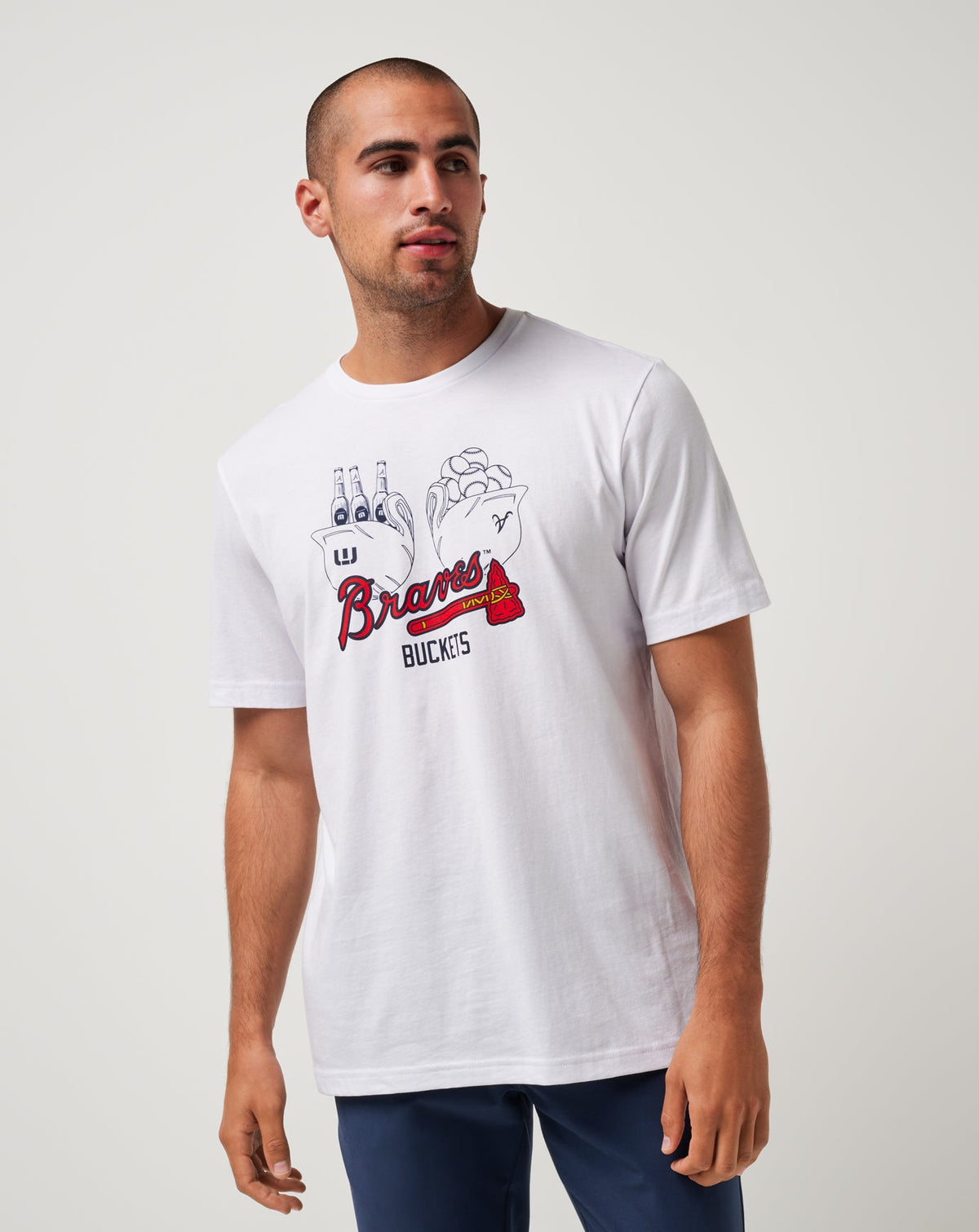 TravisMathew | Atlanta Braves Strike One Tee - White