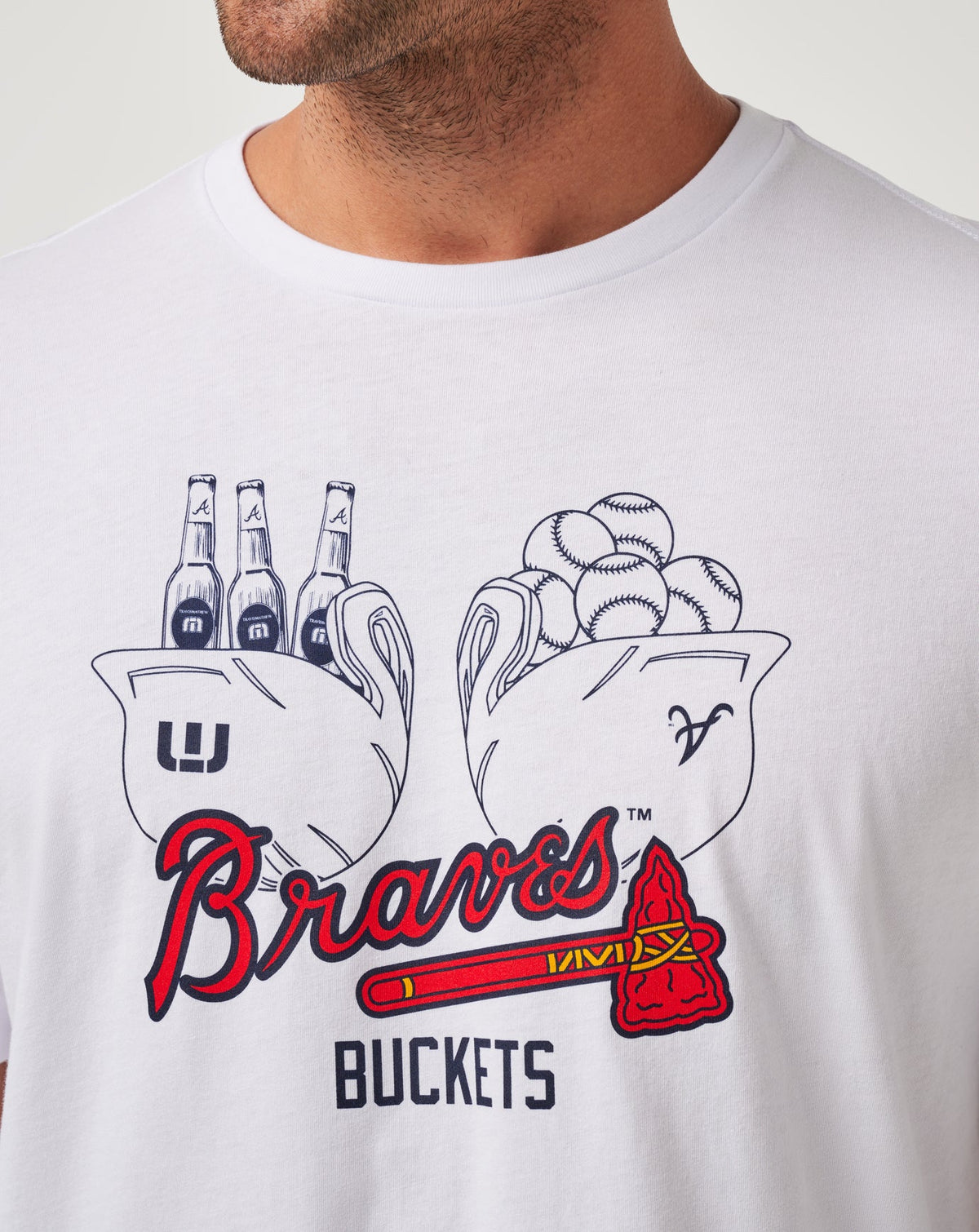 TravisMathew | Atlanta Braves Strike One Tee - White