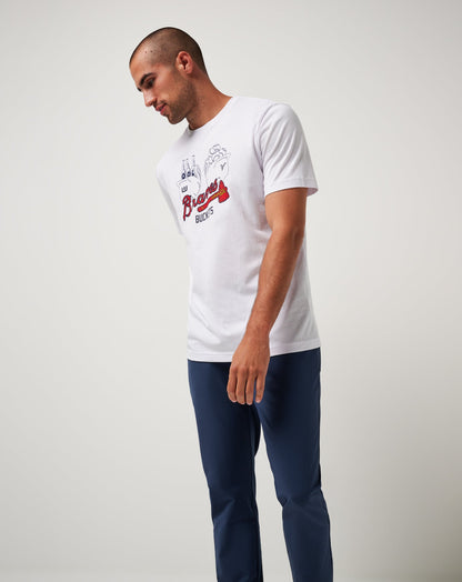 TravisMathew | Atlanta Braves Strike One Tee - White
