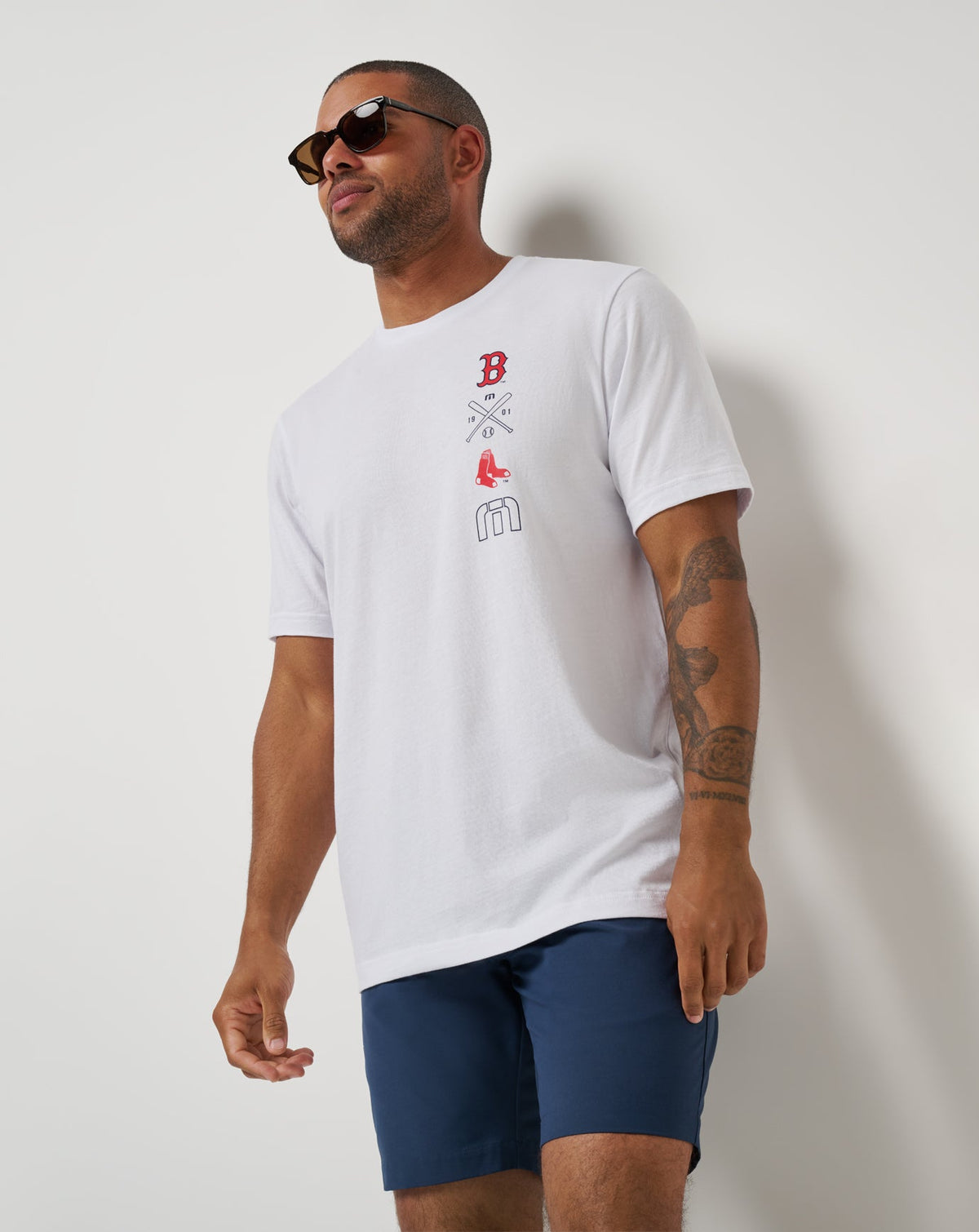 TravisMathew | Boston Red Sox Sunset Slam 2.0 Tee - White