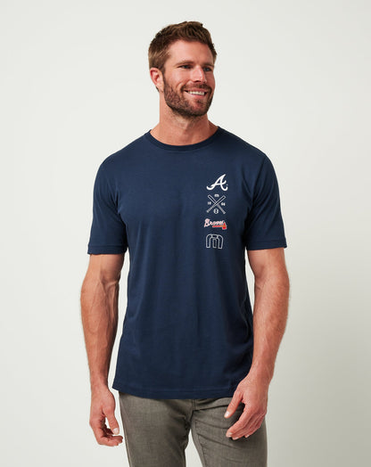 TravisMathew | Atlanta Braves Sunset Slam Tee - Total Eclipse