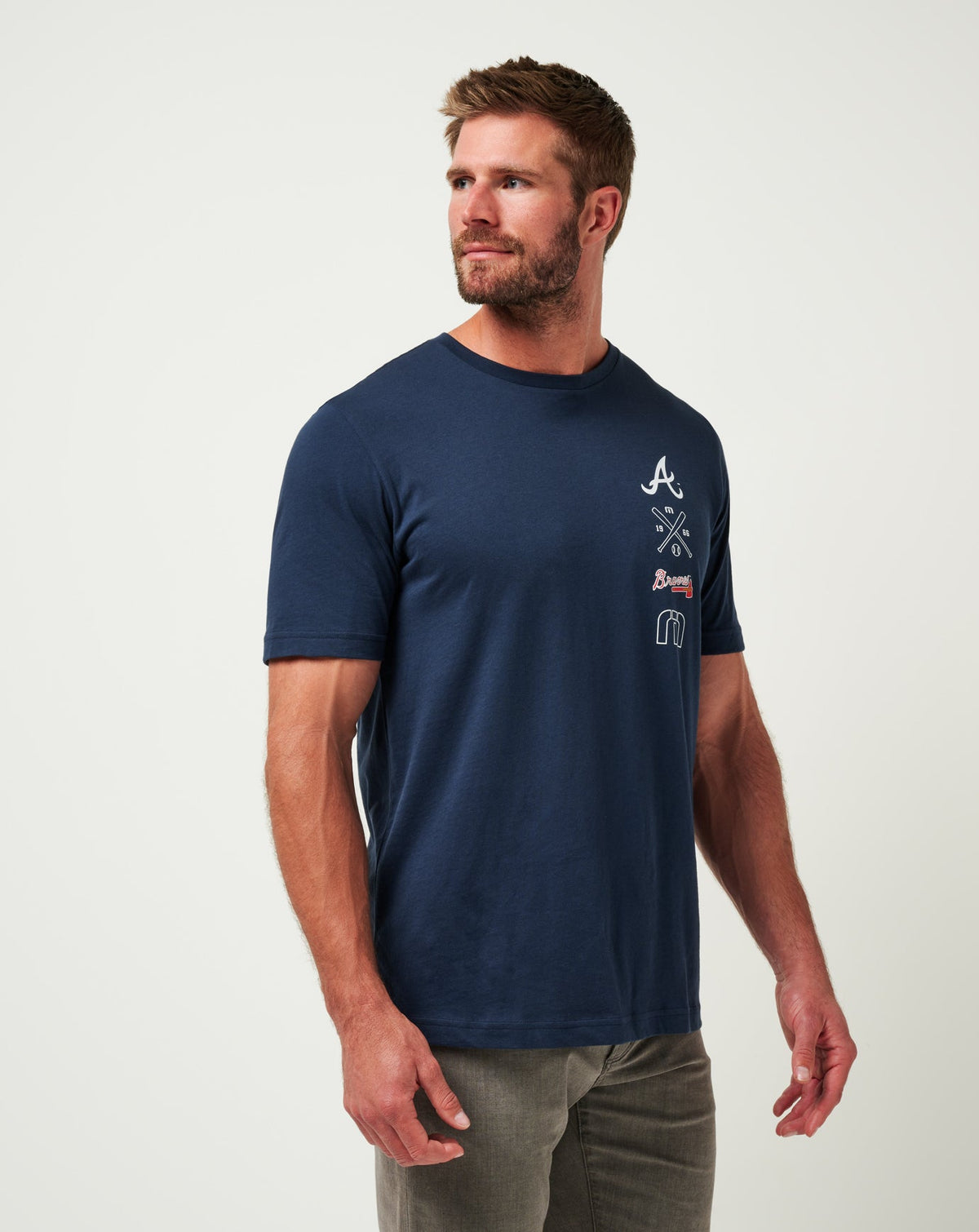 TravisMathew | Atlanta Braves Sunset Slam Tee - Total Eclipse
