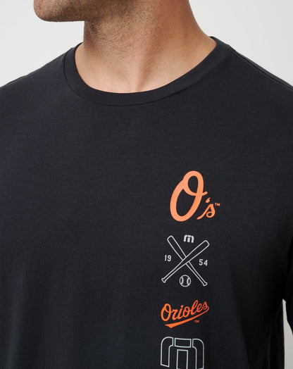 TravisMathew | Baltimore Orioles Sunset Slam 2.0 Tee - Black