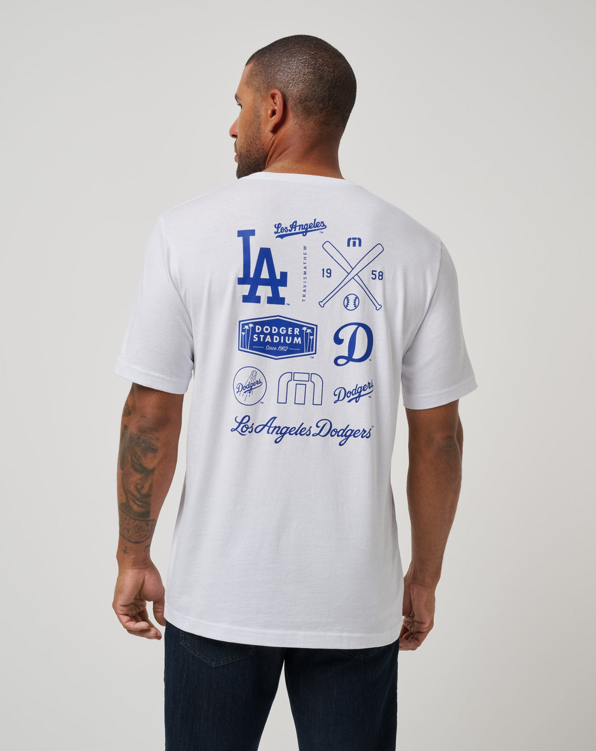 TravisMathew | Los Angeles Dodgers Friendly Rivalry Tee - White