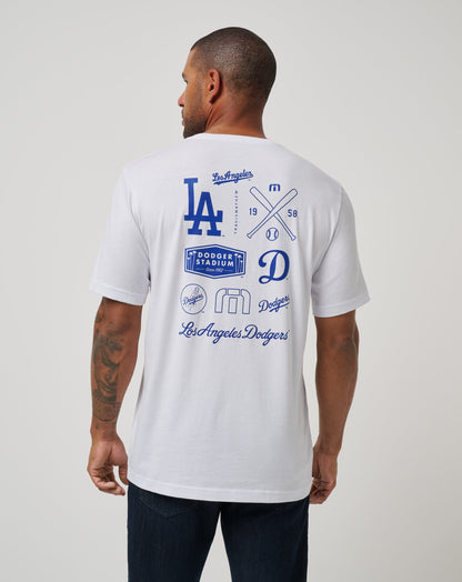TravisMathew | Los Angeles Dodgers Friendly Rivalry Tee - White