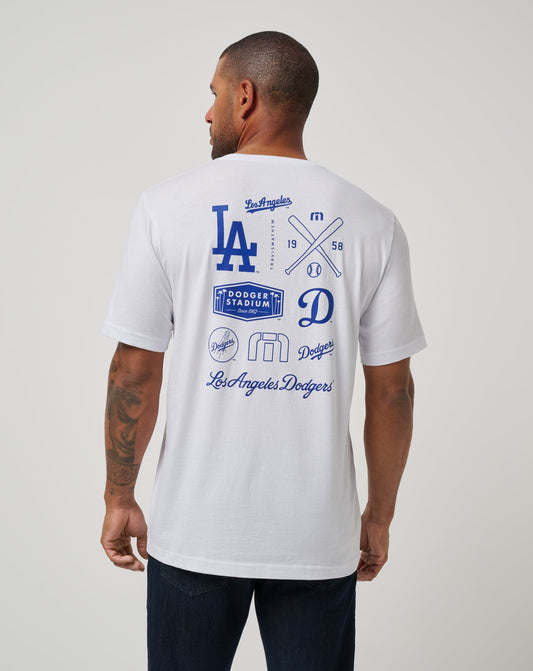 TravisMathew | Los Angeles Dodgers Friendly Rivalry Tee - White