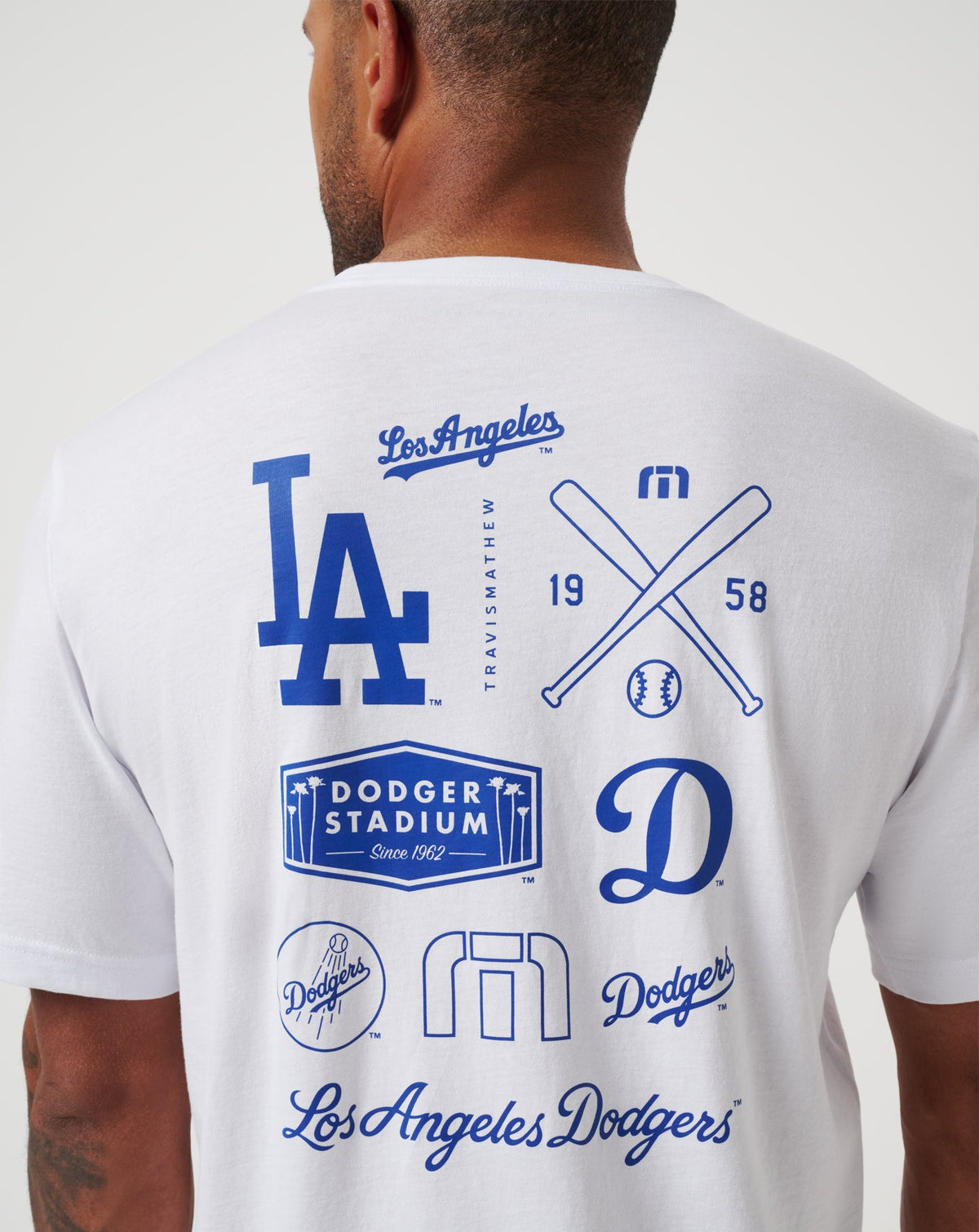 TravisMathew | Los Angeles Dodgers Friendly Rivalry Tee - White
