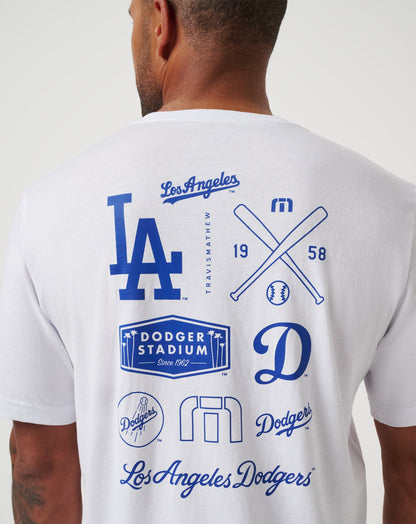 TravisMathew | Los Angeles Dodgers Friendly Rivalry Tee - White