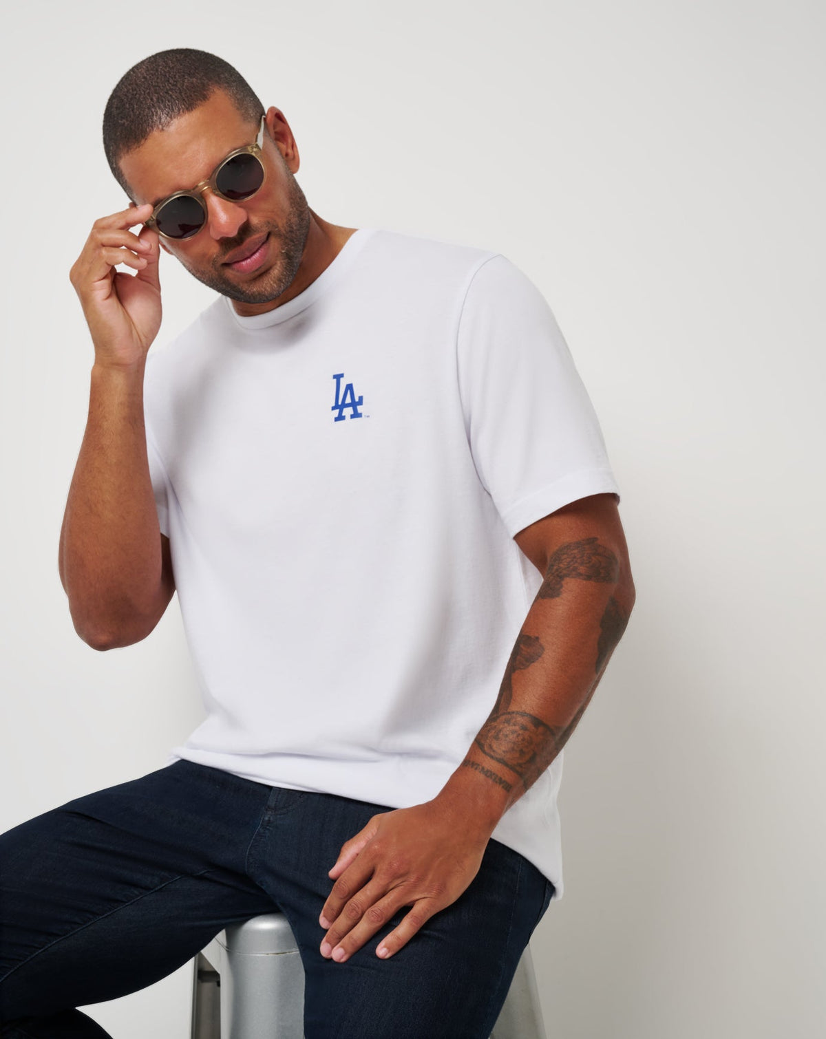TravisMathew | Los Angeles Dodgers Friendly Rivalry Tee - White