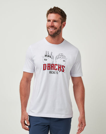 TravisMathew | Arizona Diamondbacks Strike One Tee - White