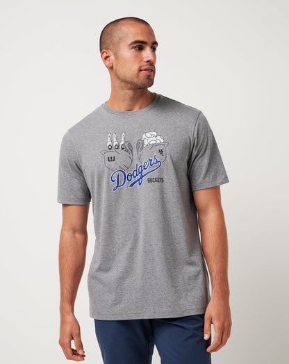 TravisMathew | Los Angeles Dodgers Strike One Tee - Heather Grey