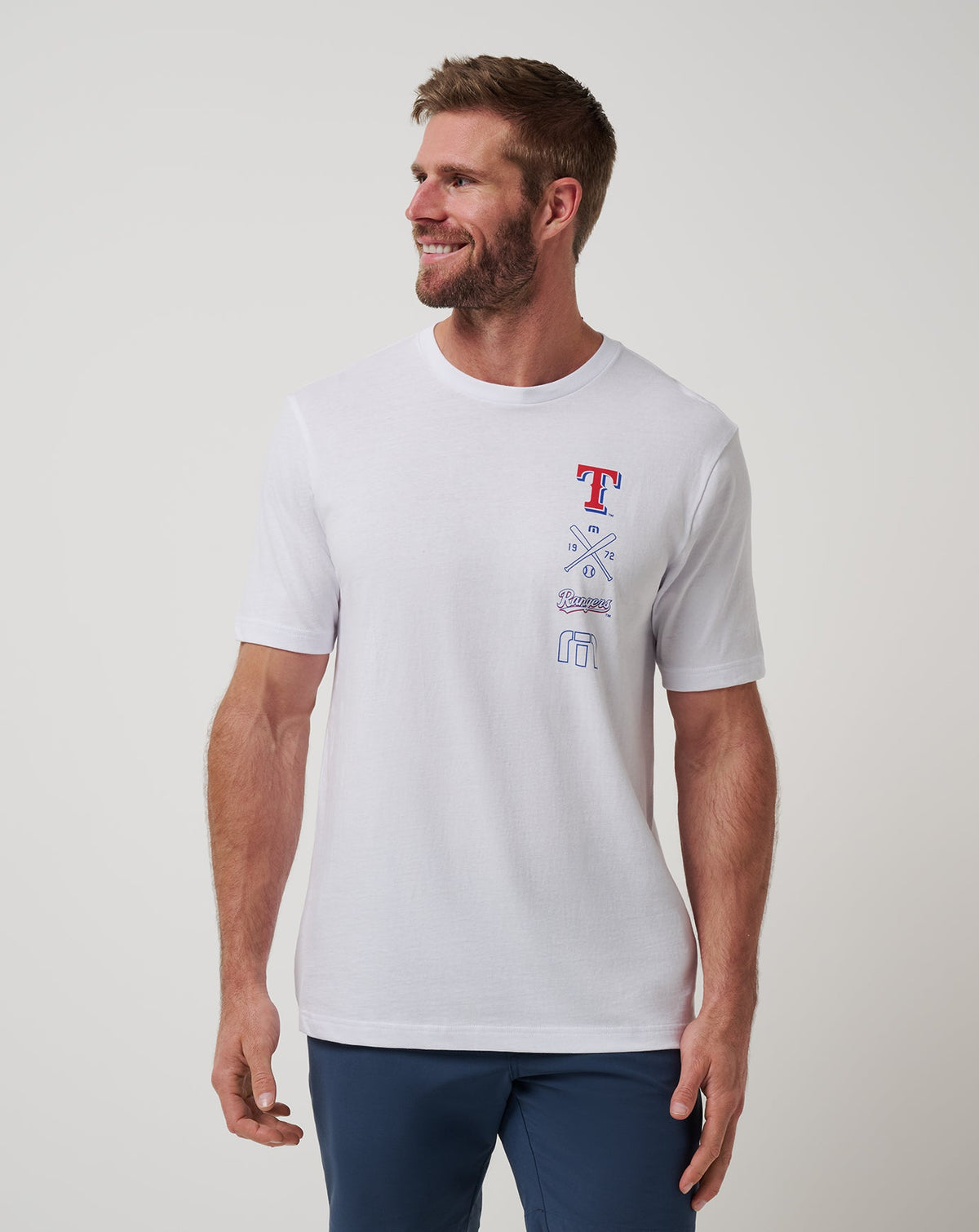 TravisMathew | Texas Rangers Sunset Slam 2.0 Tee - White