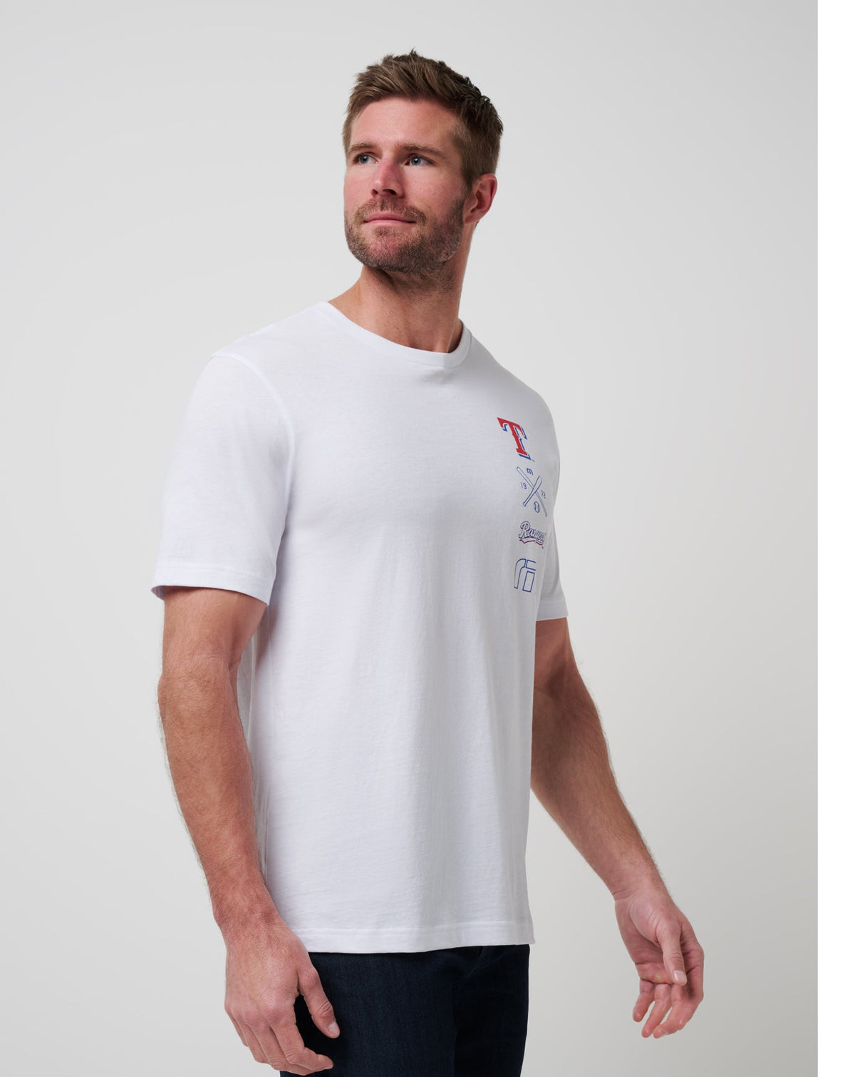 TravisMathew | Texas Rangers Sunset Slam 2.0 Tee - White
